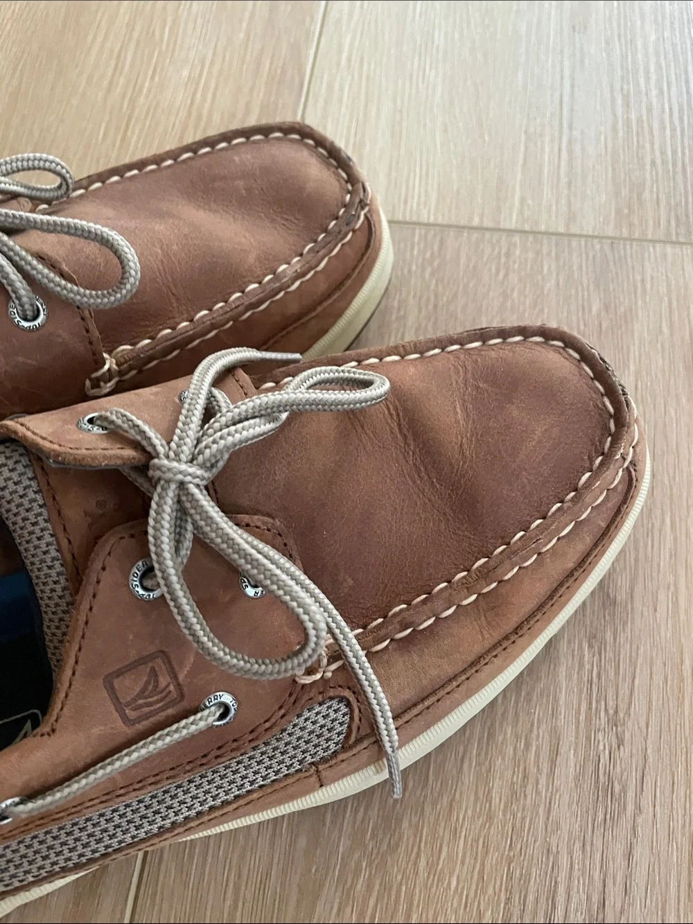 Sperry Men’s Tan Leather Two-Eye Boat Shoes like new